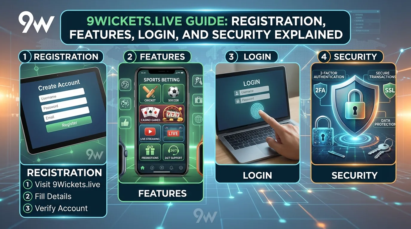 9Wickets.live Guide: Registration, Features, Login, and Security Explained